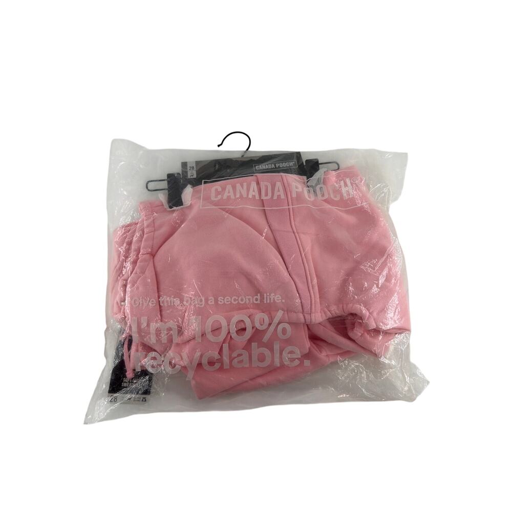 Canada Pooch Pink Soft Side Sweatsuit For Dog Size 28 - Picture 2 of 7